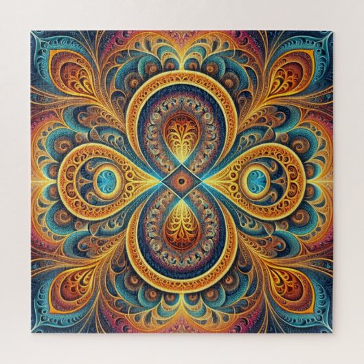 Levendige Fractal Art Jigsaw puzzel (Verticaal)