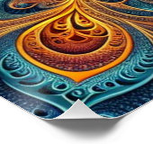 Levendige Fractal Art Jigsaw puzzel Perfect Poster (Hoek)