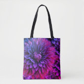 Levendige Fractale Bloesem Kunst Tote Bag (Voorkant)