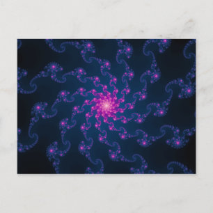 Levendige fractale kunst briefkaart