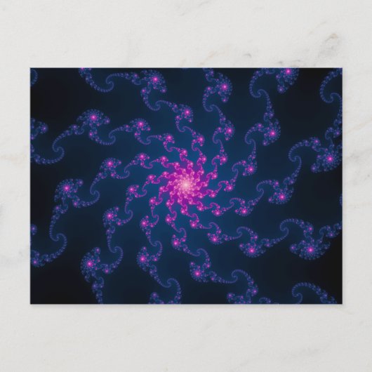 Levendige fractale kunst briefkaart (Voorkant)