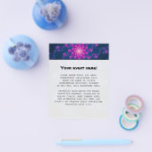 Levendige fractale kunst flyer (Enkel)