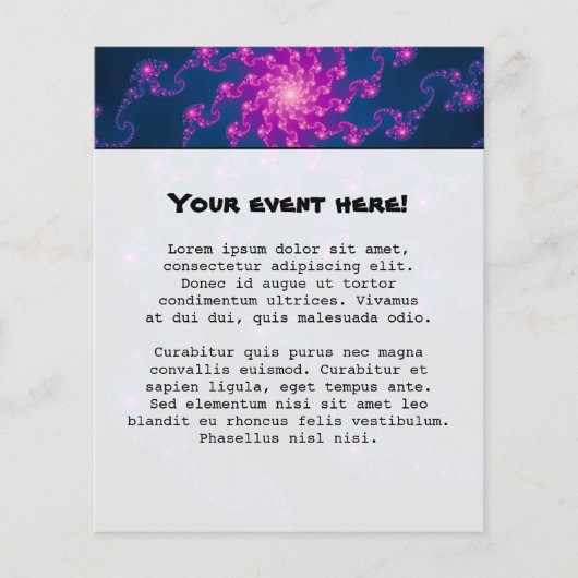 Levendige fractale kunst flyer (Voorkant)