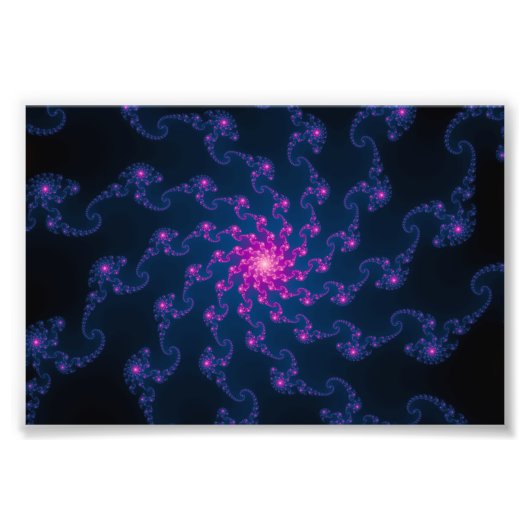 Levendige fractale kunst foto afdruk (Voorkant)