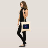 Levendige fractale kunst tote bag (Voorkant (model))