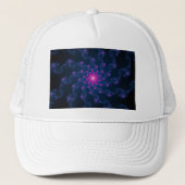 Levendige fractale kunst trucker pet (Voorkant)