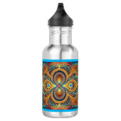 Levendige fractale kunst waterfles  (Rechts)