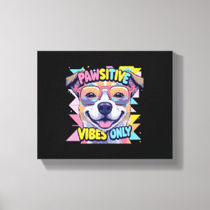 Levendige Franse Bulldog Puppy Art Canvas Afdruk