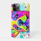 Levendige Franse Bulldog Puppy Art Case-Mate iPhone Case (Achterkant)