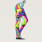 Levendige Franse Bulldog Puppy Art Leggings (Rechts)