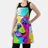 Levendige Franse Bulldog Puppy Art Schort (Insitu)