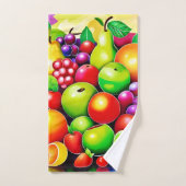 Levendige Fruit Medley Art Bad Handdoek (Handdoek)