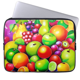 Levendige Fruit Medley Art Laptop Sleeve
