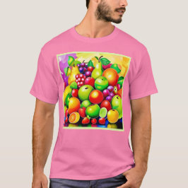 Levendige Fruit Medley Art T-shirt