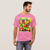 Levendige Fruit Medley Art T-shirt (Voorkant volledig)