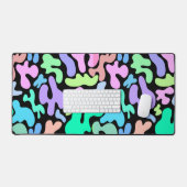 Levendige Fusion Abstracte bureaumat (Keyboard & Muis)