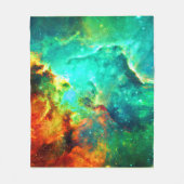 Levendige Galaxy Canvas Art Fleece Deken (Voorkant)