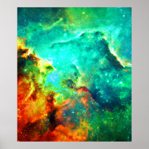 Levendige Galaxy Canvas Art Poster