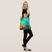 Levendige Galaxy Canvas Art Tote Bag (Op model)