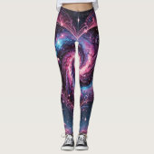 Levendige Galaxy Draai Dames Leggings (Voorkant)