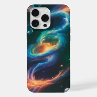 Levendige Galaxy Werveling Ruimte Kunst – Cosmetis iPhone 15 Pro Max Case