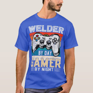 Levendige gamer met nachtelijke videogames Ret T-shirt
