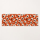 Levendige gedurfde rode luipaardprint yogamat (Voorkant (horizontaal))