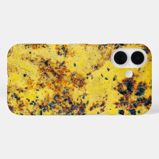 Levendige Gele Abstracte Textuur Case-Mate iPhone Case (Achterkant (horizontaal))