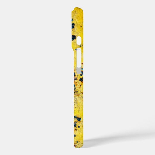Levendige Gele Abstracte Textuur Case-Mate iPhone Case (Achterkant / Links)