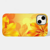Levendige gele blad aanpasbaar Case-Mate iPhone case (Achterkant (horizontaal))