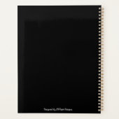 Levendige gele bloemenfoto met aangepaste tekst planner (Achterkant)