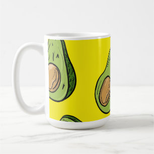Levendige Gele Fruit Illustratie - Whimsical Koffiemok