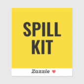 Levendige gele  morserijkit container sticker (Vel)