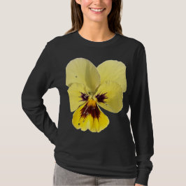 Levendige Gele Viooltje Bloem Foto T-Shirt