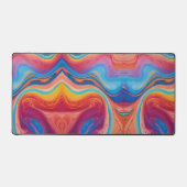 Levendige gemarmerde acryl wervelingen Abstracte e Bureaumat (Voorkant)