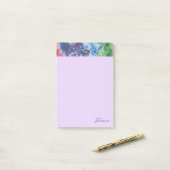  levendige gematigde bloemen op maat post-it® notes (Op bureau)