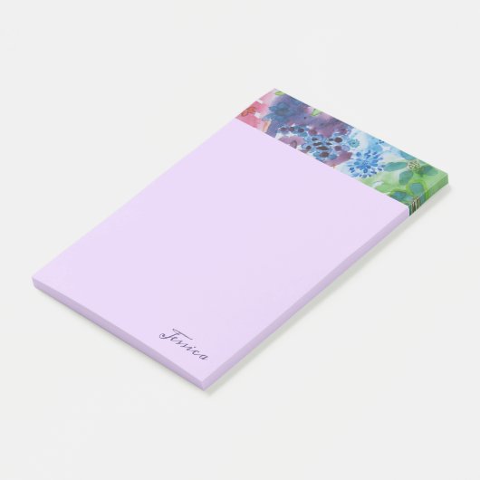  levendige gematigde bloemen op maat post-it® notes (Schuin)