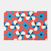 Levendige geometrie Crimson Deurmat (Voorkant)