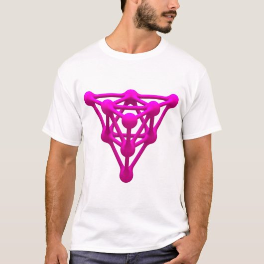 Levendige geometrie: de tetrastructuren t-shirt (Voorkant)