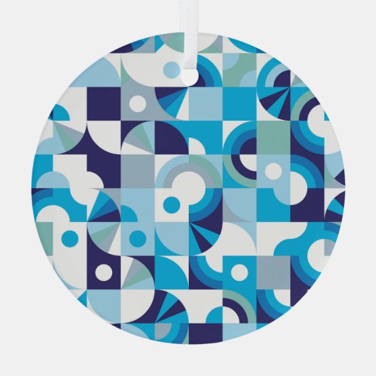 Levendige geometrie: modern naadloos glas ornament (Achterkant)