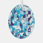 Levendige geometrie: modern naadloos glas ornament (Voorkant Rechts)