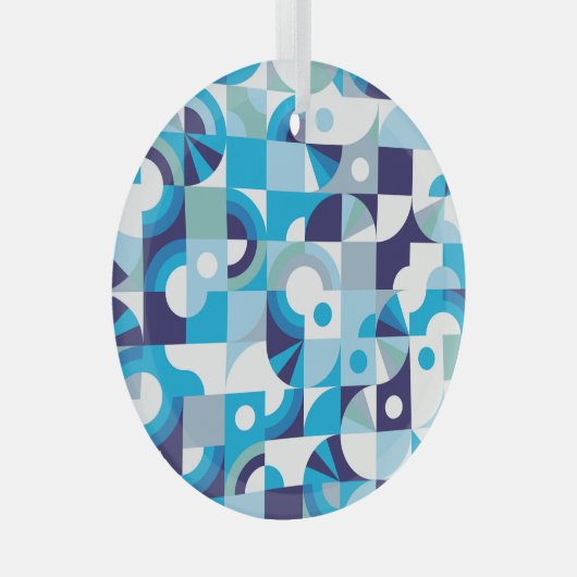 Levendige geometrie: modern naadloos glas ornament (Voorkant Rechts)