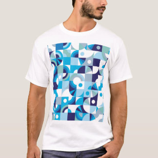 Levendige geometrie: modern naadloos t-shirt