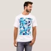 Levendige geometrie: modern naadloos t-shirt (Voorkant volledig)
