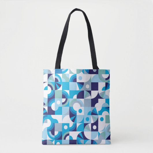 Levendige geometrie: modern naadloos tote bag (Voorkant)