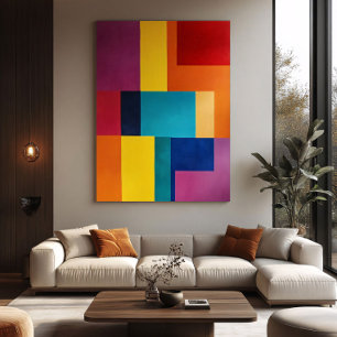 Levendige Geometrie Poster