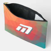 Levendige Geometrische Abstracte Aangepaste Initia Etui (Open)