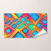 Levendige geometrische Abstracte kunst Bad Handdoek (Handdoek)