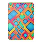 Levendige geometrische Abstracte kunst Badmat (Voorkant Verticaal)