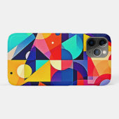 Levendige Geometrische Abstracte Kunst Case-Mate iPhone Case (Achterkant (horizontaal))
